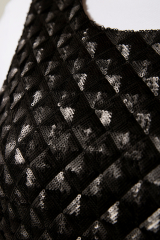 Топ святковий з пайєток на підкладці, чорний